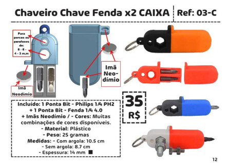 catalogo super chaveiros a5 new