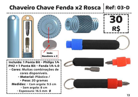 catalogo super chaveiros a5 new