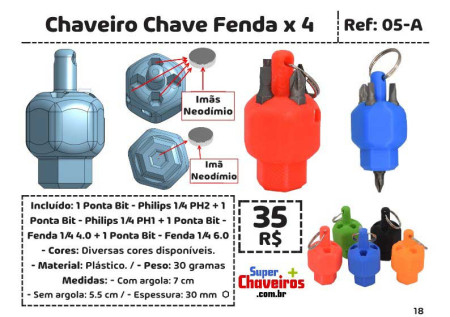 catalogo super chaveiros a5 new