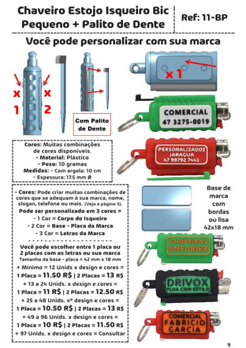 catalogo super chaveiros marca